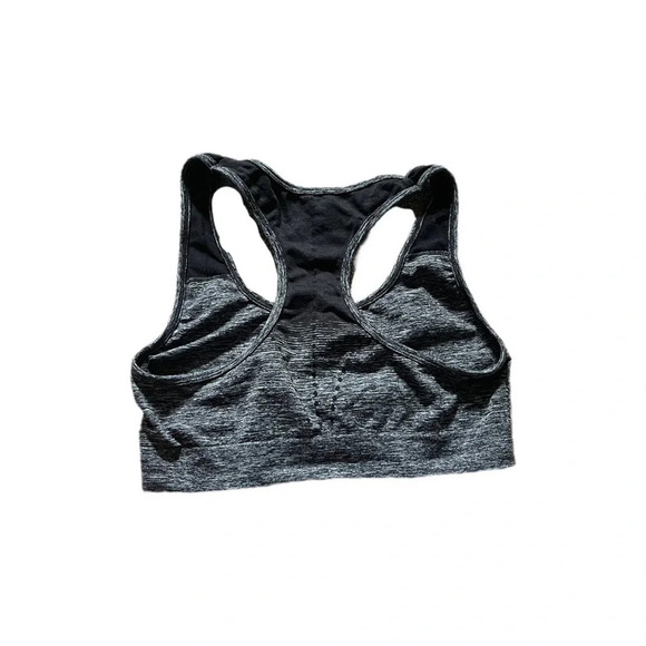 RBX Gray and Black Razorback Athletic Workout Sports Bra Women’s Medium - Picture 2 of 4